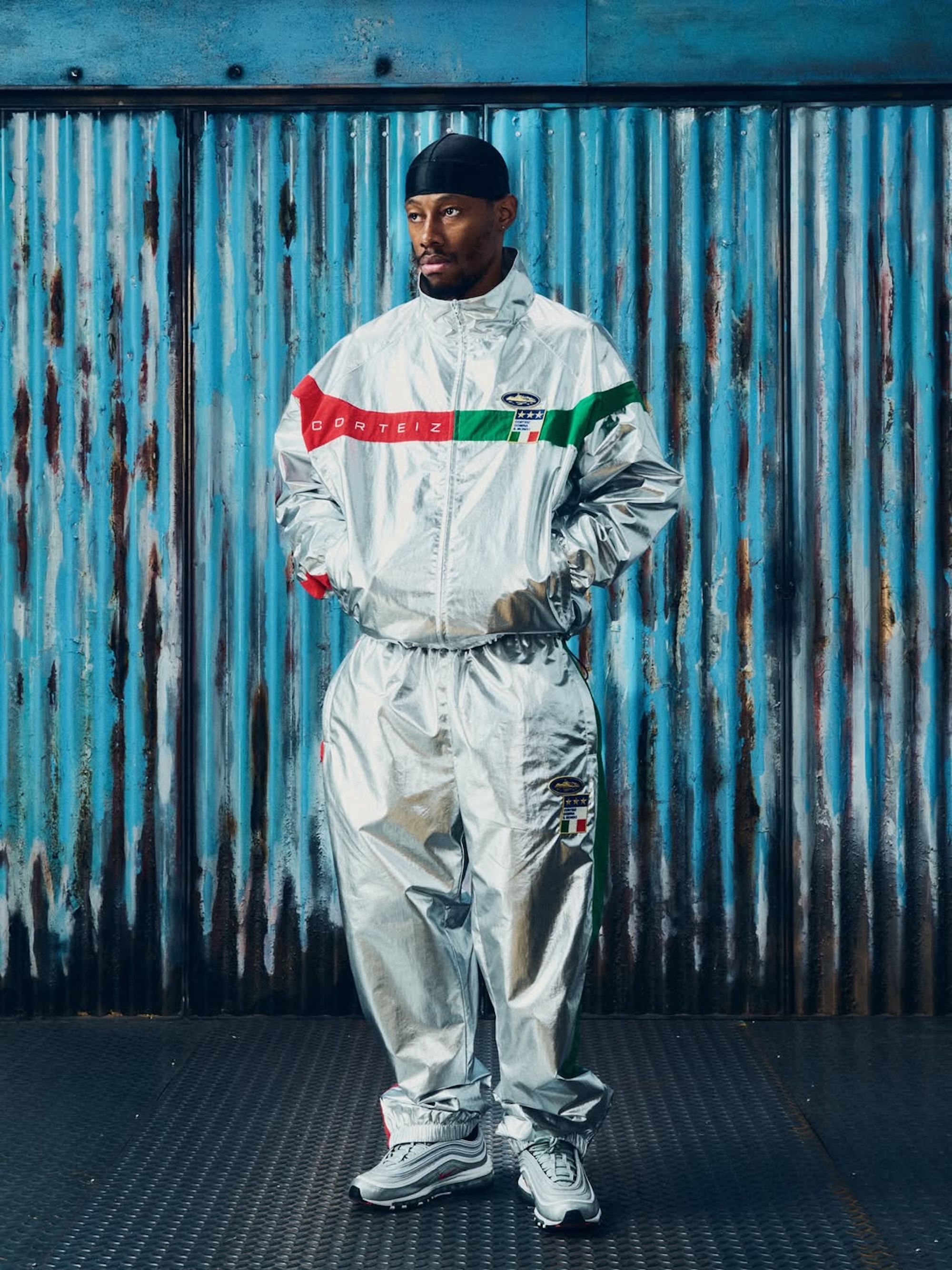 Italy-inspired tracksuit by Corteiz. Photo via Corteiz.