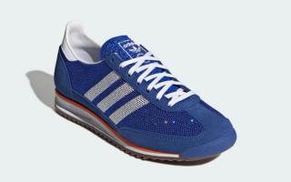 Women's adidas SL 72 Rhinestone "Bold Blue" (SKU: KJ2426). Photo via adidas.