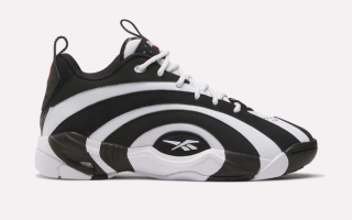Reebok Shaqnosis Low "Black/White" sneaker.