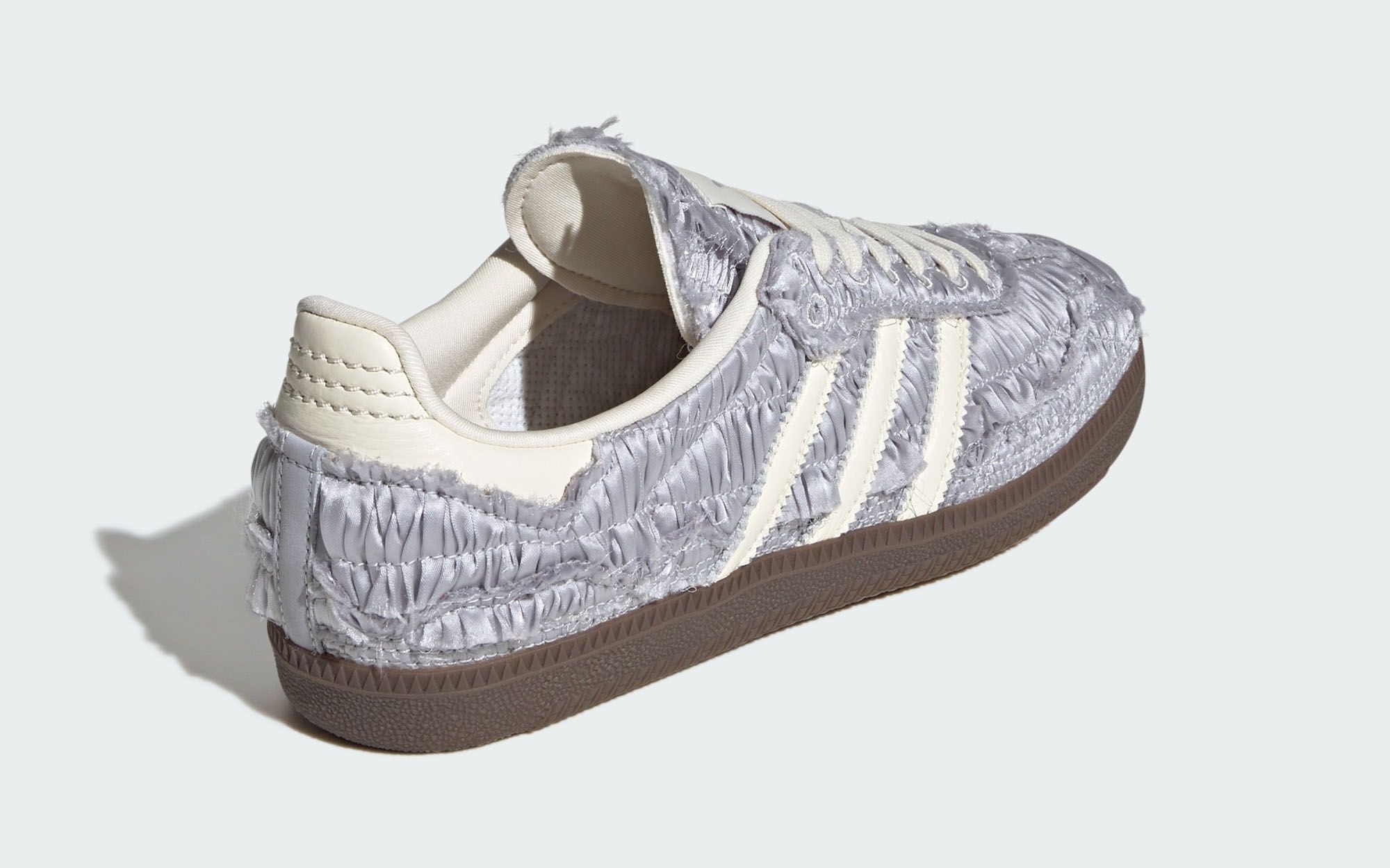 ●ADIDAS X CAROLINE HU ● SAMBA OG SATIN (W) Silver The Caroline Hu x adidas Samba OG Satin Pack Releases May 2025