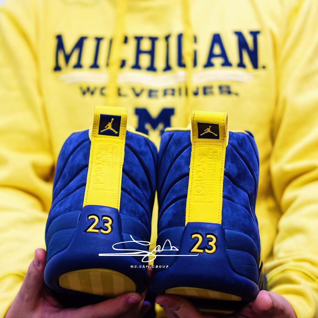 Michigan wolverines cheap jordan 12