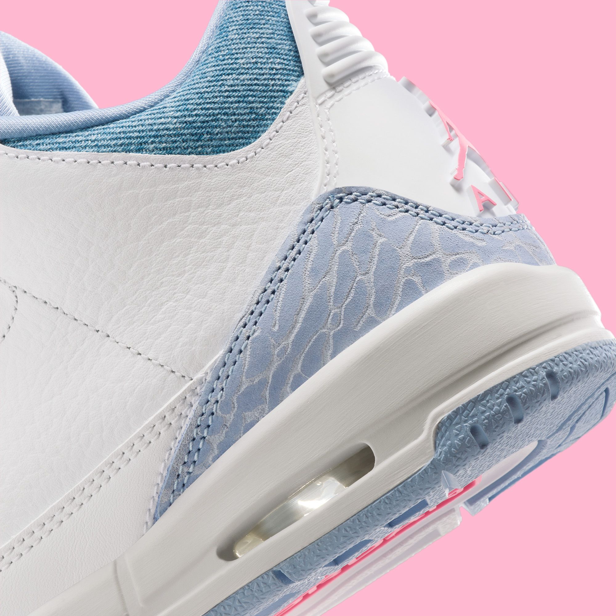 jordan 3 pink and blue
