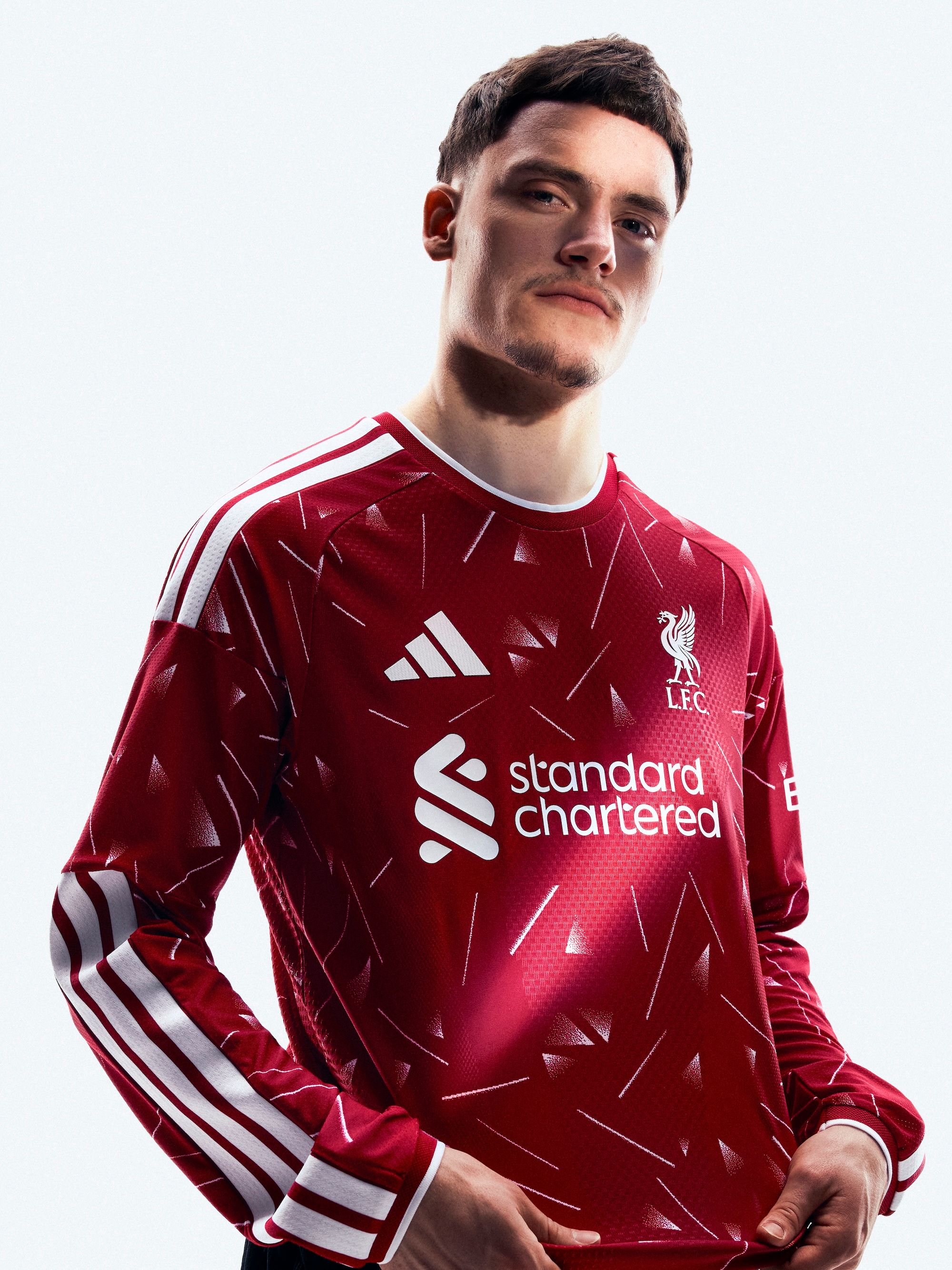 Florian Wirtz for Liverpool 26/27 Home kit. Photo via adidas.