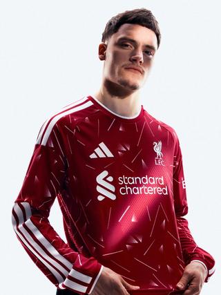 Florian Wirtz for Liverpool 26/27 Home kit. Photo via adidas.