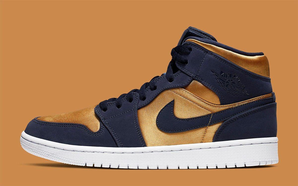 Available Now // The Air Jordan 1 in Silky Gold Satin | Sb