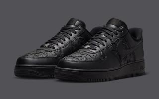 Nike Air Force 1 Low “Triple Black Stars” Keeps the Americana Theme Stealthy