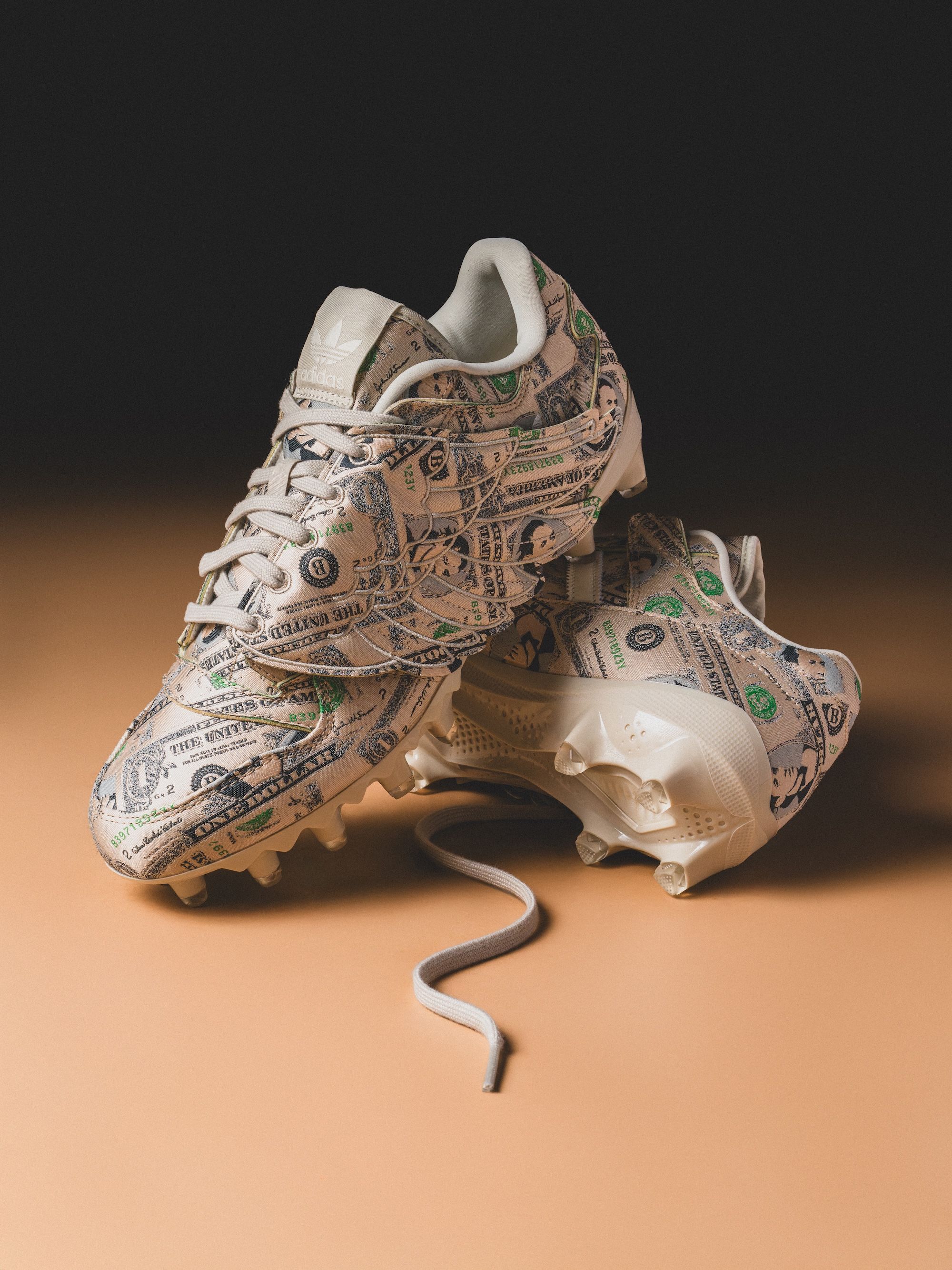 Jeremy Scott's "Money" Winged adidas Forum Returns as U.S. Football Cleats  | House of Heat