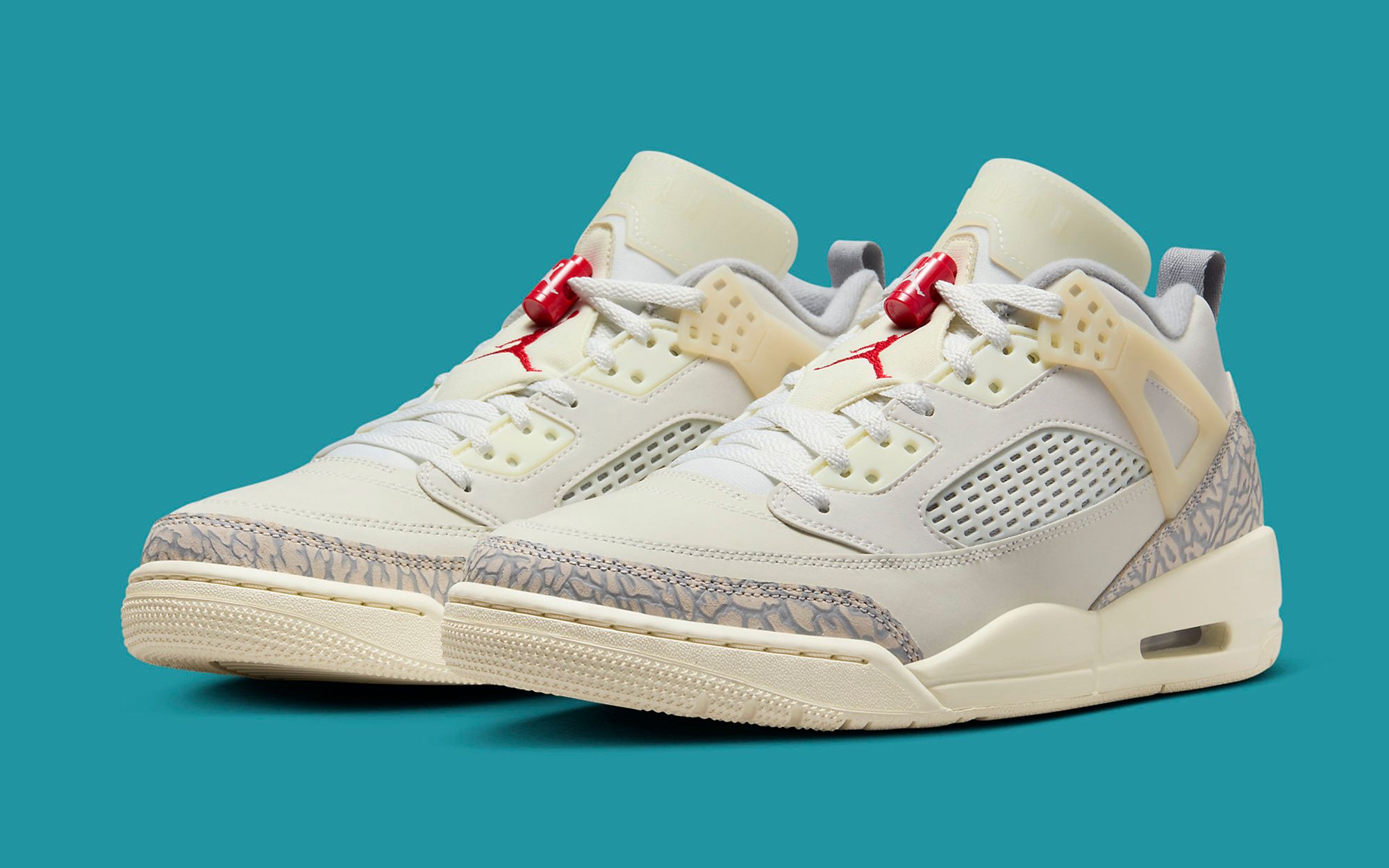 OdegardcarpetsShops jordan essentials fleece The Jordan Spizike Low is Available Now in Sail University Red