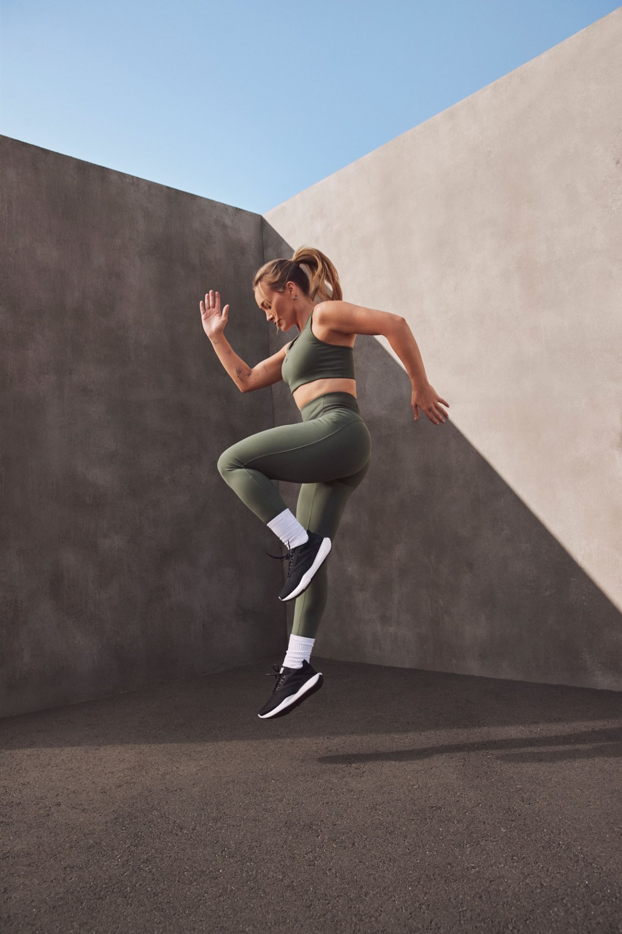 Hilary Duff for Reebok's "Unfiltered & Unstoppable" campaign. Photo via Reebok.