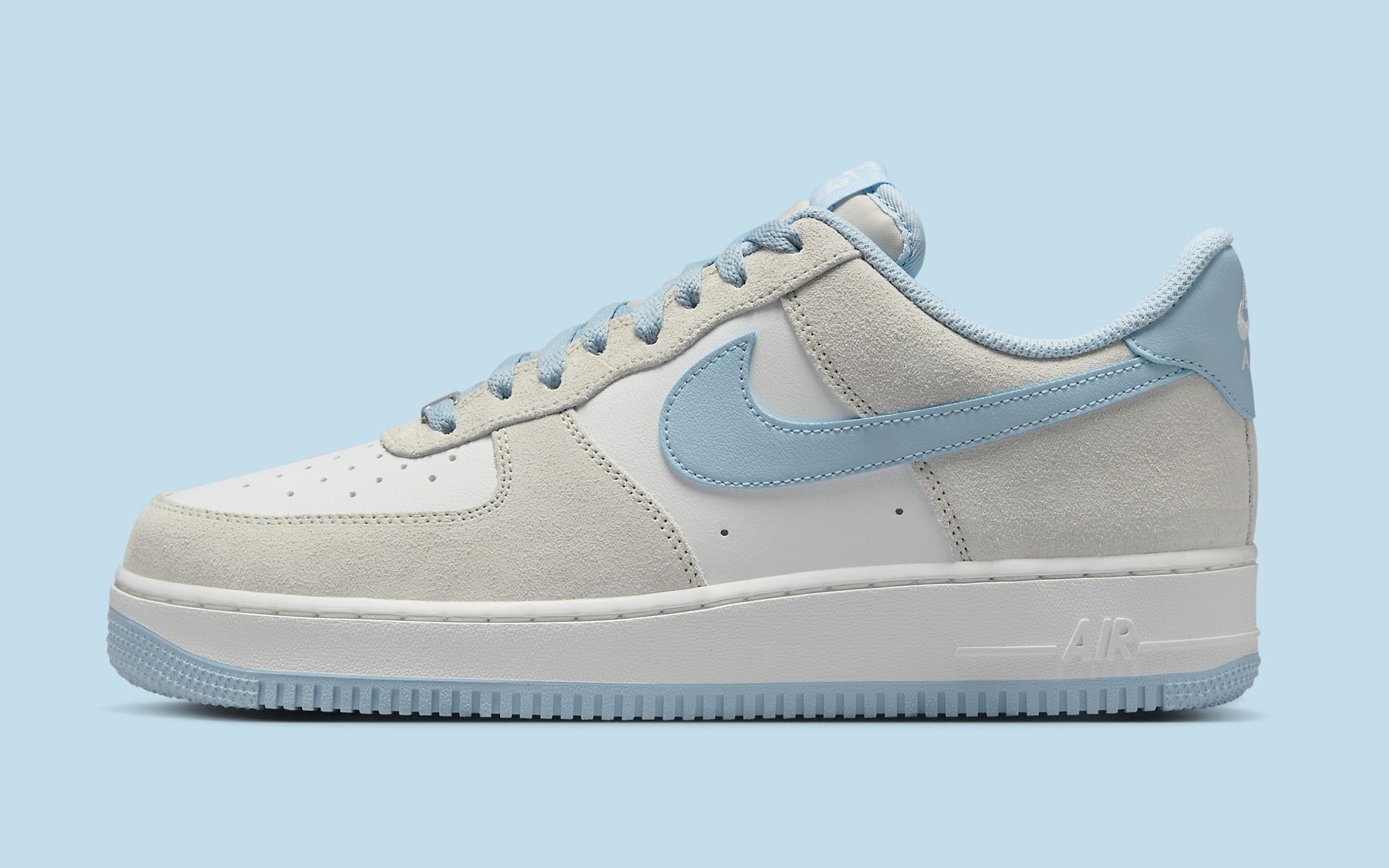 ★ Nike ★ Air Force 1 Low Light Armory Blue Obsidian Mist Nike Air Force 1 Low '07 LV8 Light Armory Blue White Men's