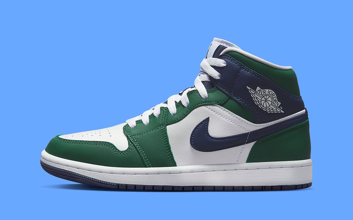 Available Now // Air Jordan 1 Mid “Noble Green” | House of Heat°