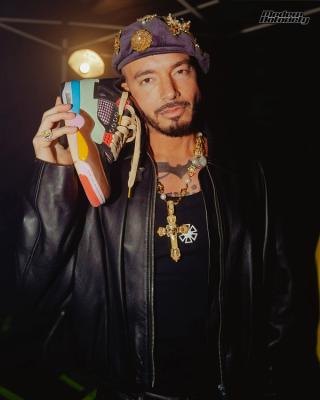 J Balvin x Air Jordan 4 collaboration via Modern Notoriety/X.