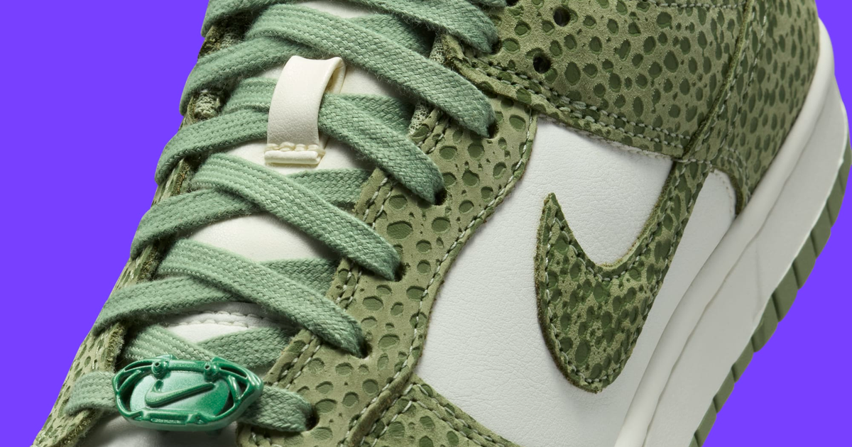 ★ナイキ★大人気 Nike Dunk Low Safari Print Oil Green 追跡可 Nike Dunk Low 