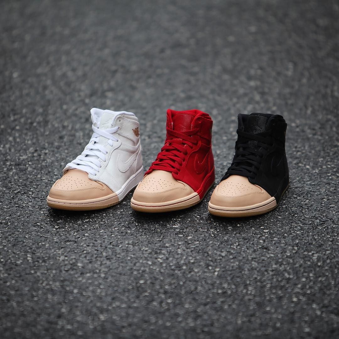 Wmns air jordan 1 retro high premium hotsell 'dipped toe'