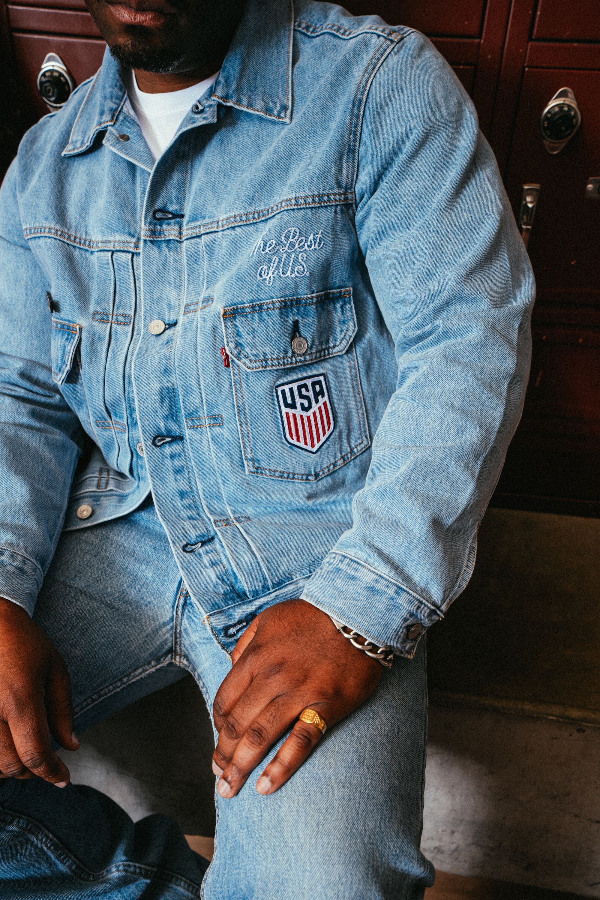 USMNT-branded denim Type II Jacket by Levi's® x U.S. Soccer from their 2026 World Cup™ collection.