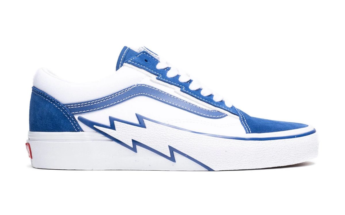 Vans has introduced their own Old Skools with lightning bolts that