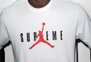 Michael Jordan in Previous Supreme x Jordan Tee Collab, 2015.