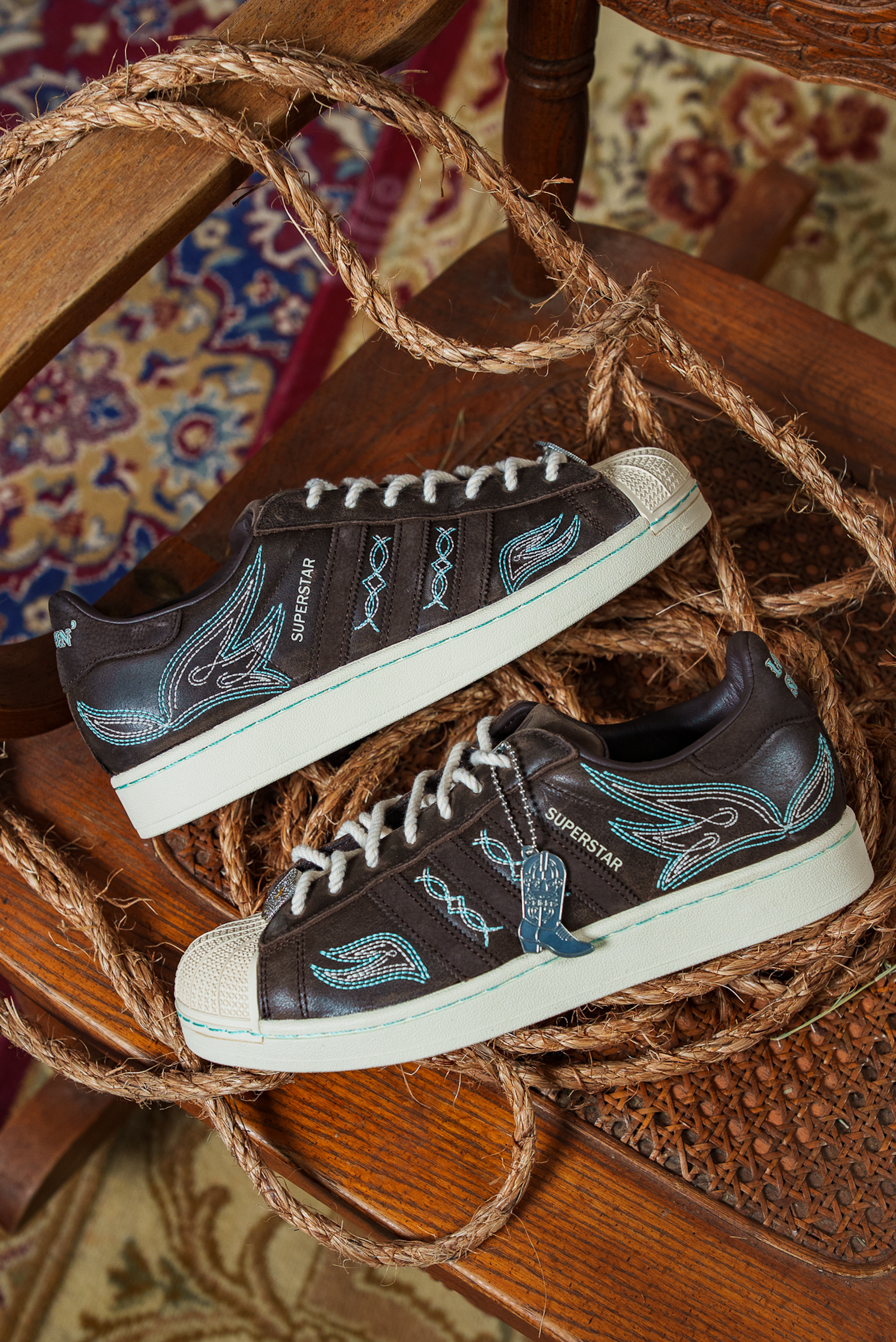 Active Athlete x adidas Superstar II "Lone Star Reppin'" collaboration.