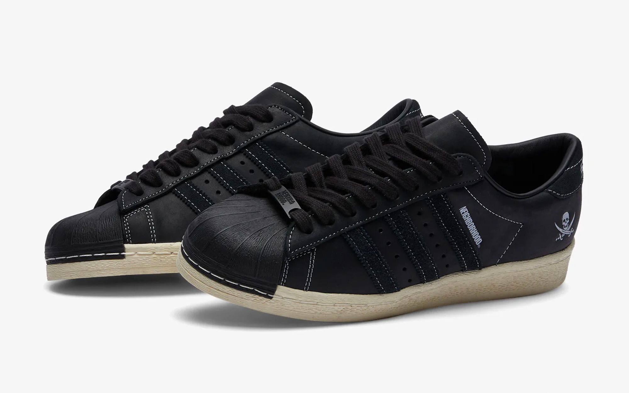 The Neighborhood x Adidas Superstar 2005 Ink Black Releases June 22 House of Heat