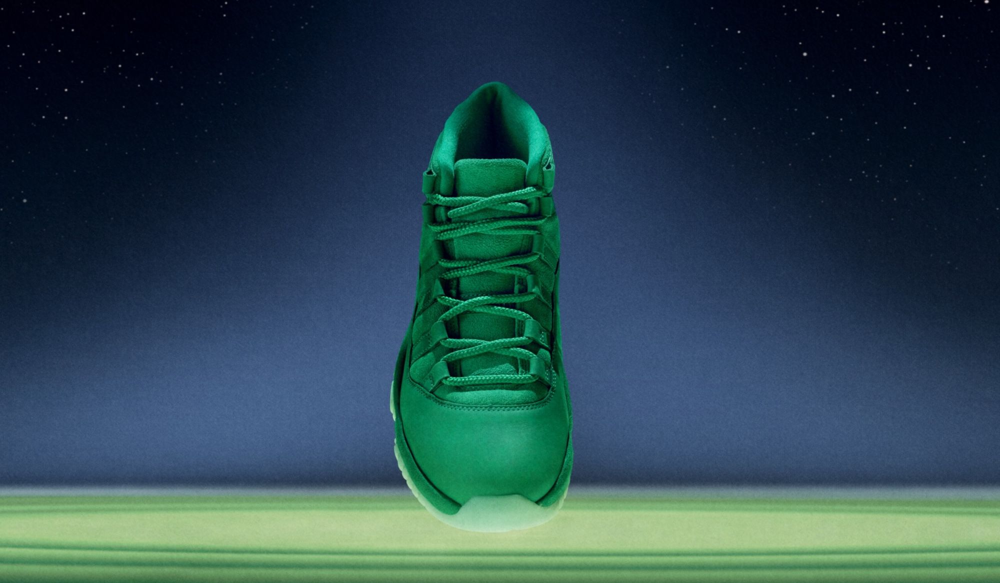 Space Jam x Air Jordan 11 "Green Screen" Retro. Photo via Nike.