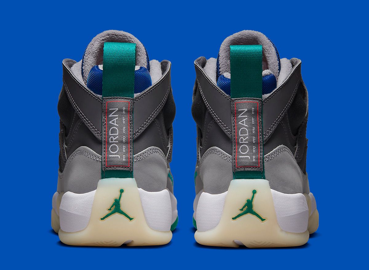 gray and teal jordans