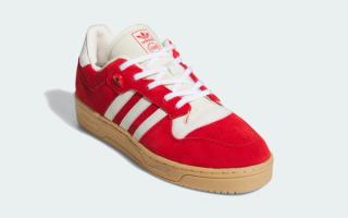 adidas rivalry low red suede gum id8410 2