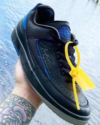 Where to Buy the OFF-WHITE x Air Jordan 2 Low “Black Royal” | House of ...