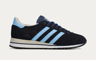 Noel Gallagher's Adidas SPZL Marathon in a "Night Navy/Cloud Blue/Core Black" color scheme.