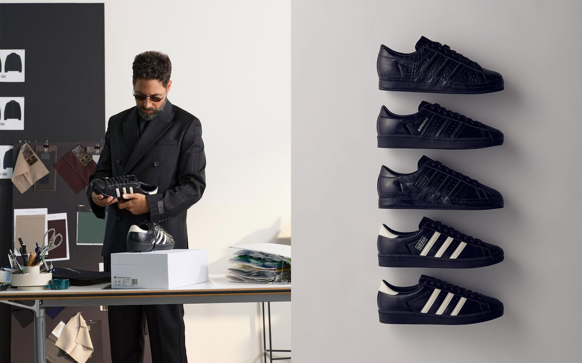 靴 kith ronnie fieg adidas superstar 28cm Ronnie Fieg's Kith x adidas Superstar Made in Germany Black