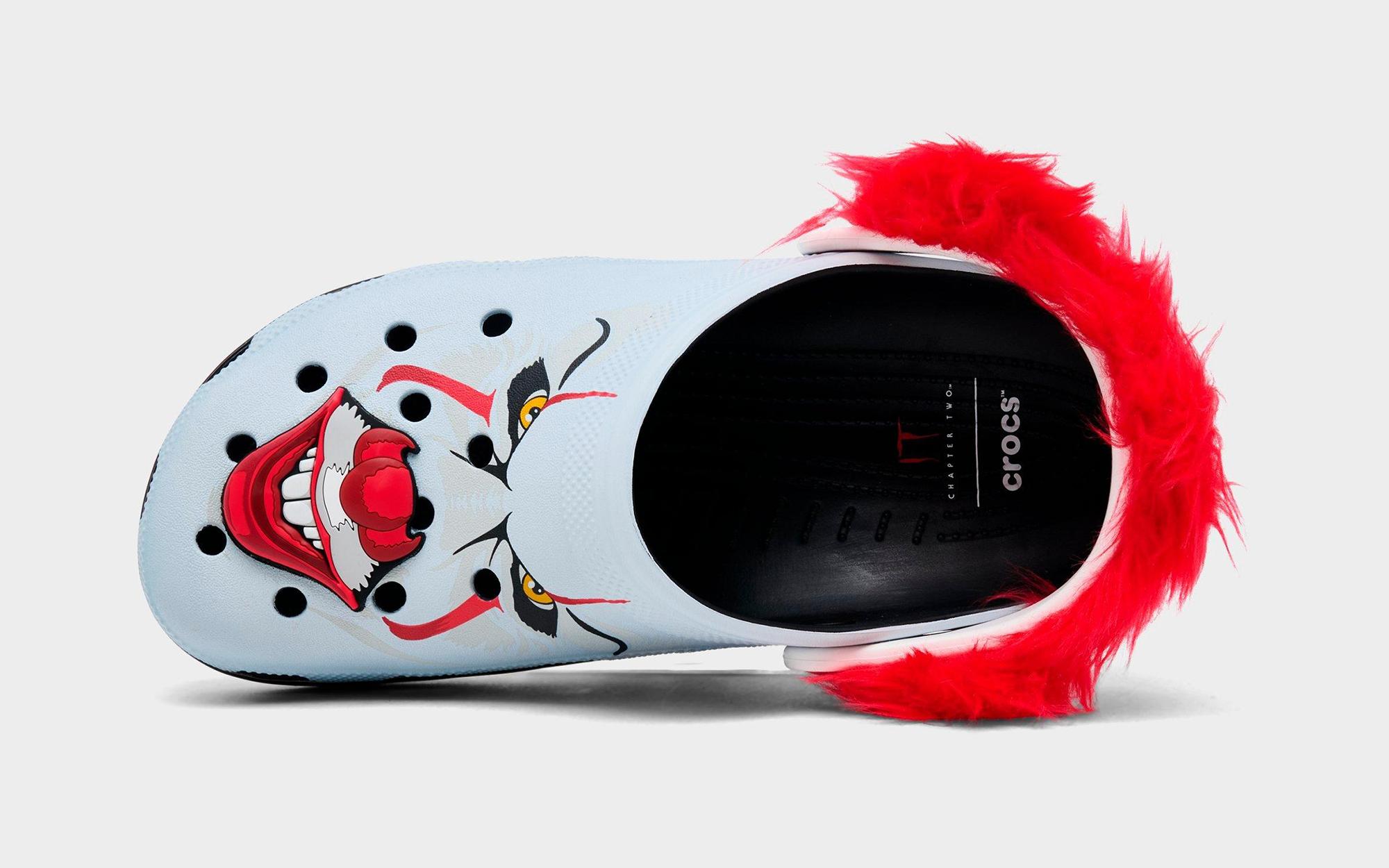 Crocs x IT Chapter‎ 2 Pennywise Classic Clog Shoes Red Fur Size M9 / W11 NWB Crocs All Terrain Clog  main image 2