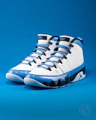 Detailed Look: Air Jordan 9 "UNC" PE (2024-25)