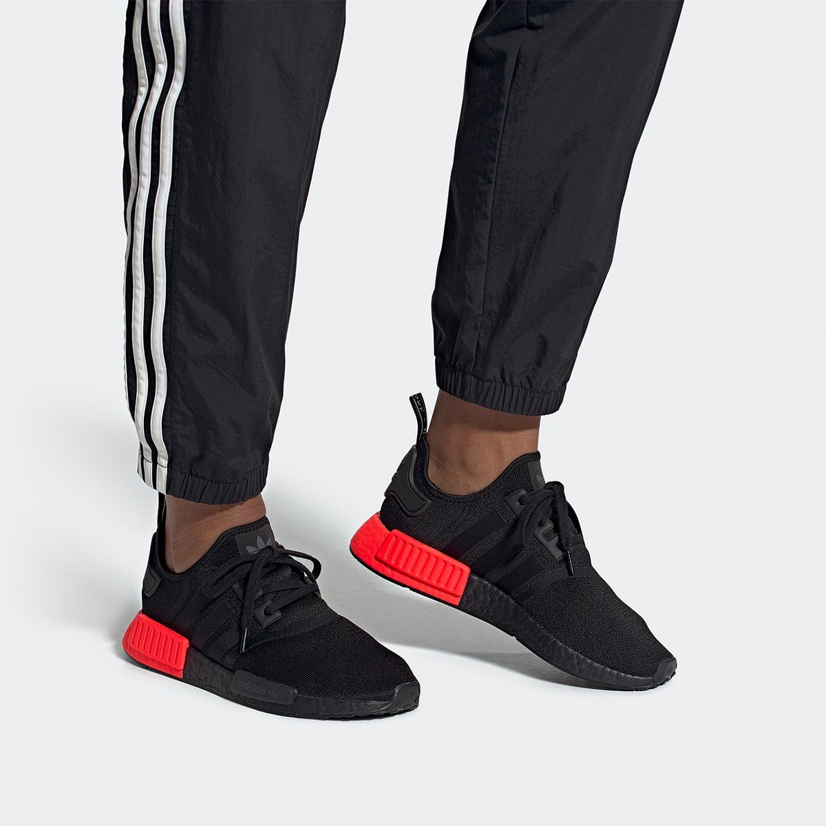 adidas gazelle silver green womens Adidas NMD R1 V2 'Black Solar Red' Running Shoes For Man And Women FW6   Stylebrewed