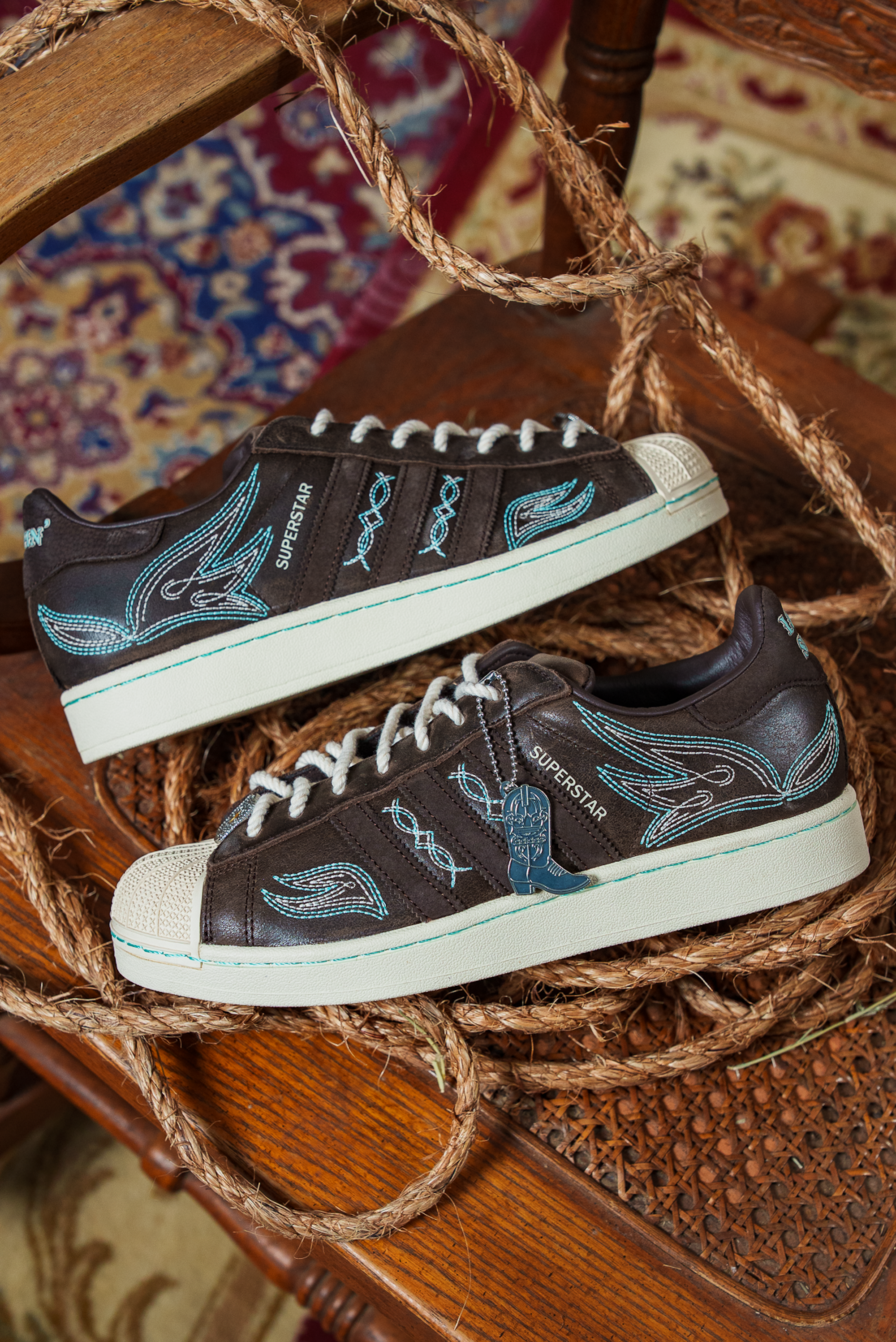 Active Athlete x adidas Superstar II "Lone Star Reppin'" collaboration.