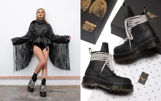 Rick Owens x Dr. Martens Quad Boots Fall 2025 Collection campaign visuals starring Sissy Misfit.