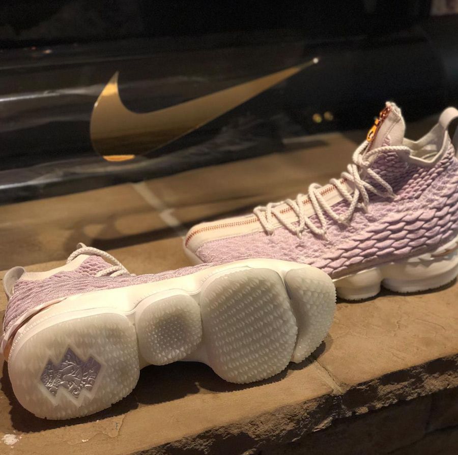lebron 15 performance kith rose gold