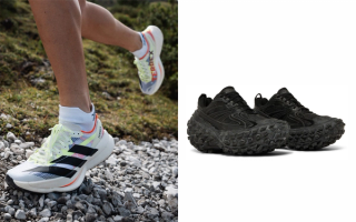 Left: adidas Terrex Agravic Speed Ultra 2; Right: Balenciaga Defender. Photos via adidas, GOAT.