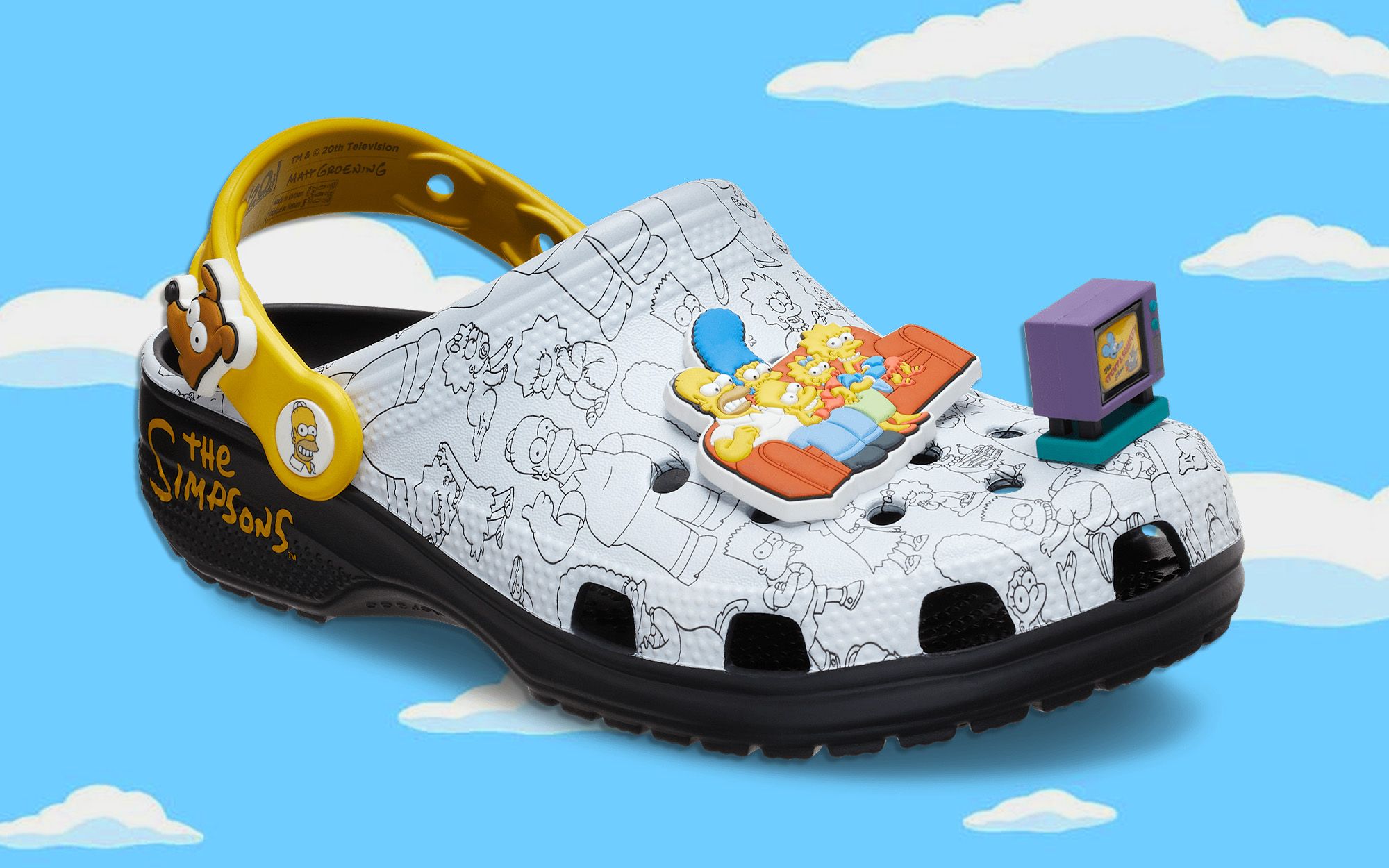 NIB The Simpsons x Crocs Classic Clogs Crocs The Simpsons Intro Adult Clog 211106 – World of Clogs main image 2