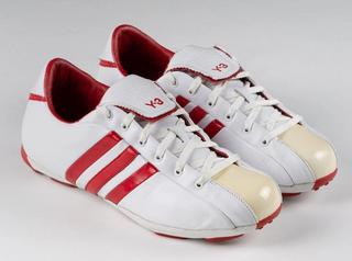 Original adidas Y-3 Field Shoe in "White/Red" from 2003. Photo via 6ix Archive.