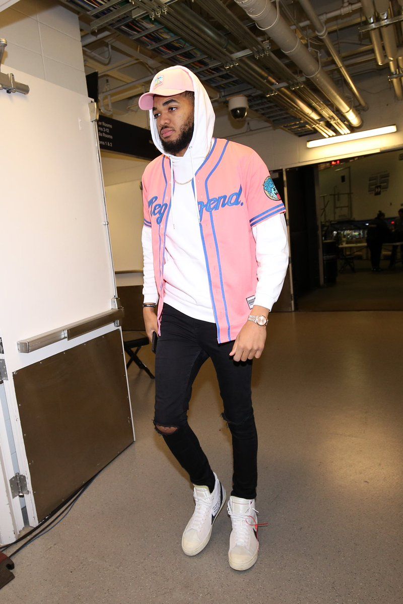 Karl-Anthony Towns // OFF-WHITE x Nike Blazer