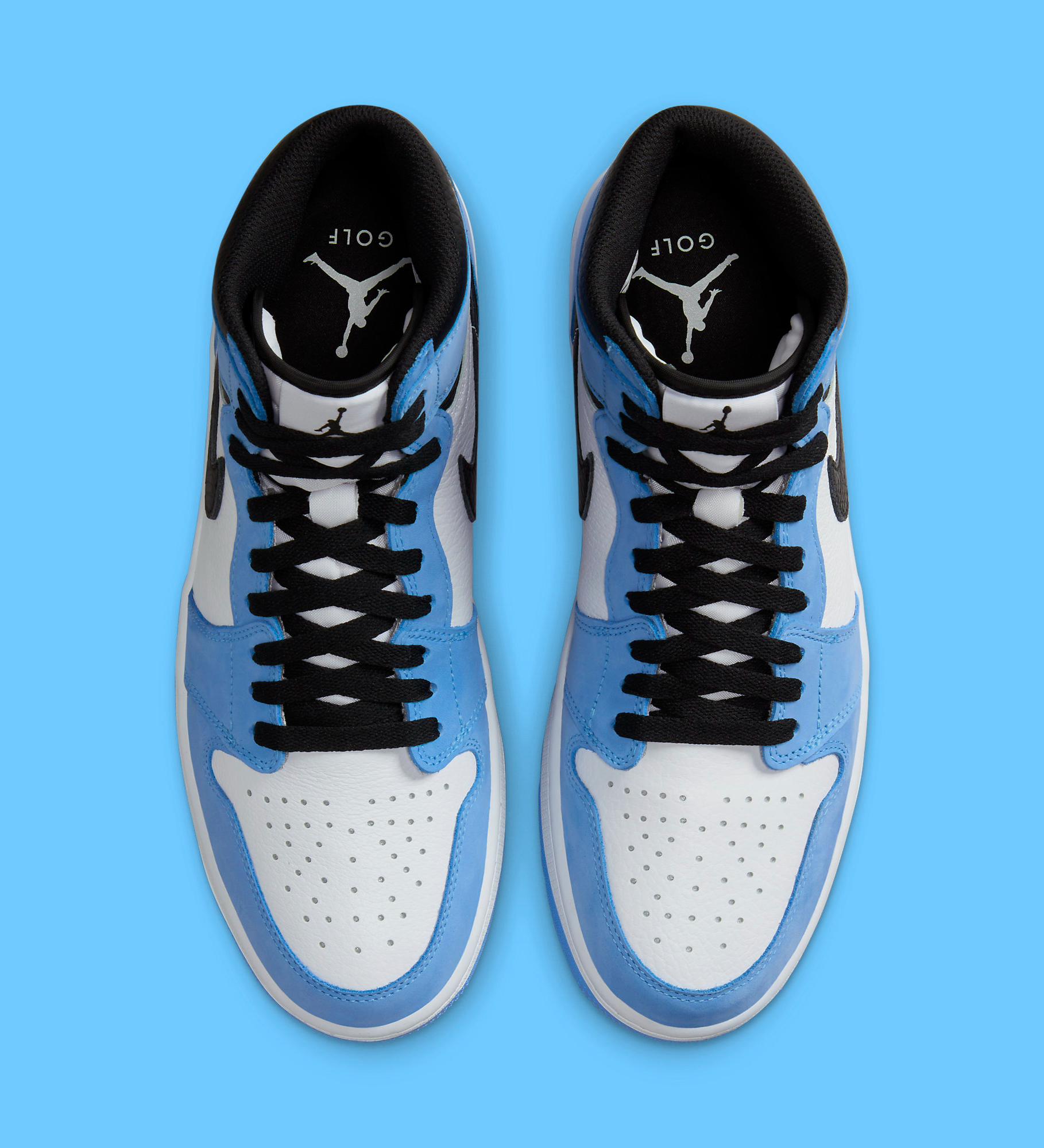 シューズ(男性用) nike air jordan1 high golf unc 26 Nike Air Jordan 1 Retro High Golf University Blue DQ0660-400