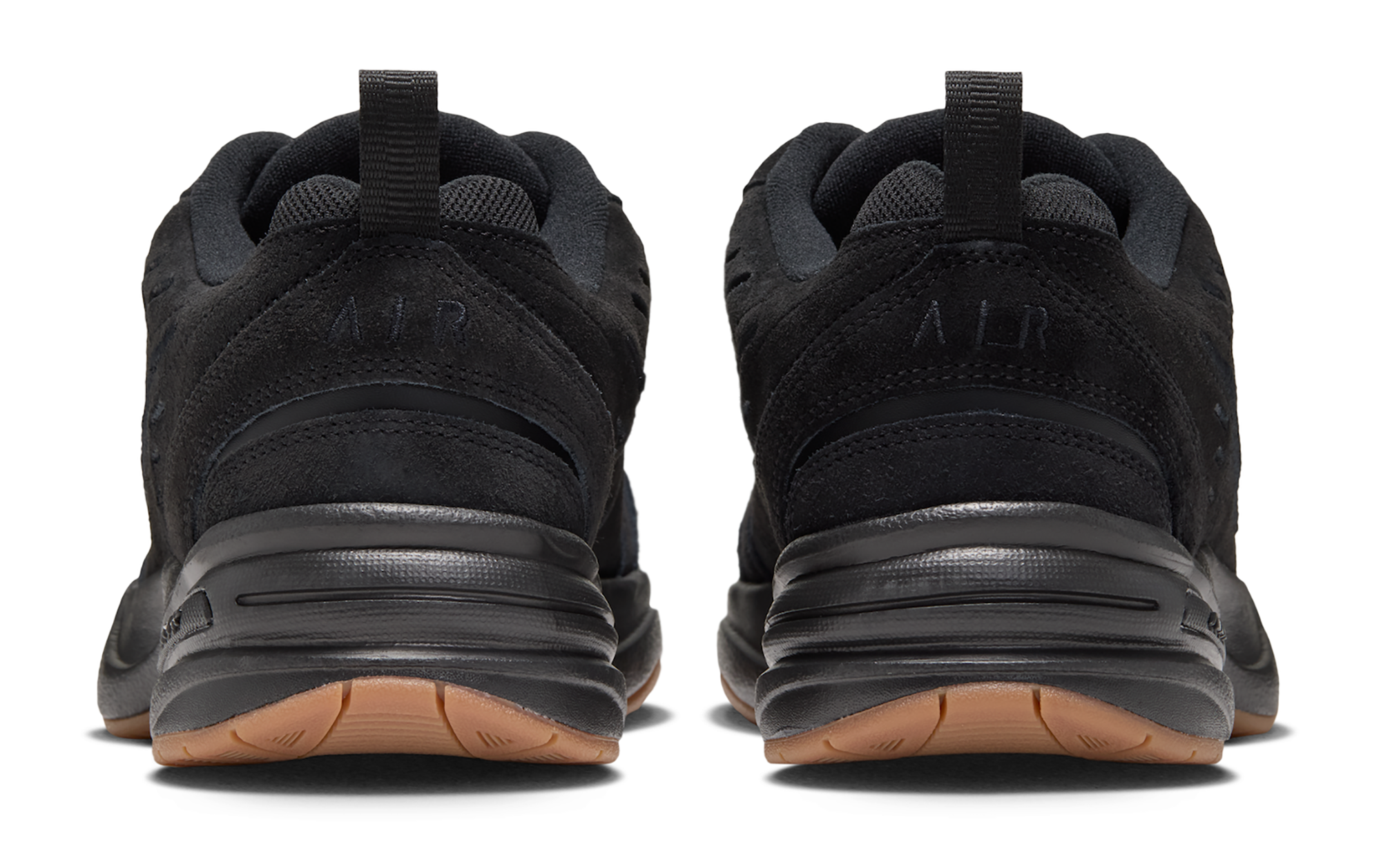 Men's Nike Air Monarch SE "Black/Gum" (SKU: IB2281-001). Photo via Nike.
