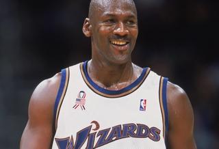 Photo of Michael Jordan via Getty Images.