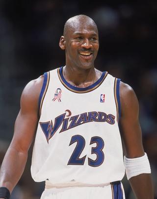 Photo of Michael Jordan via Getty Images.