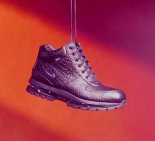 Wale's "everything is a lot" Nike Air Max Goadome Boots.