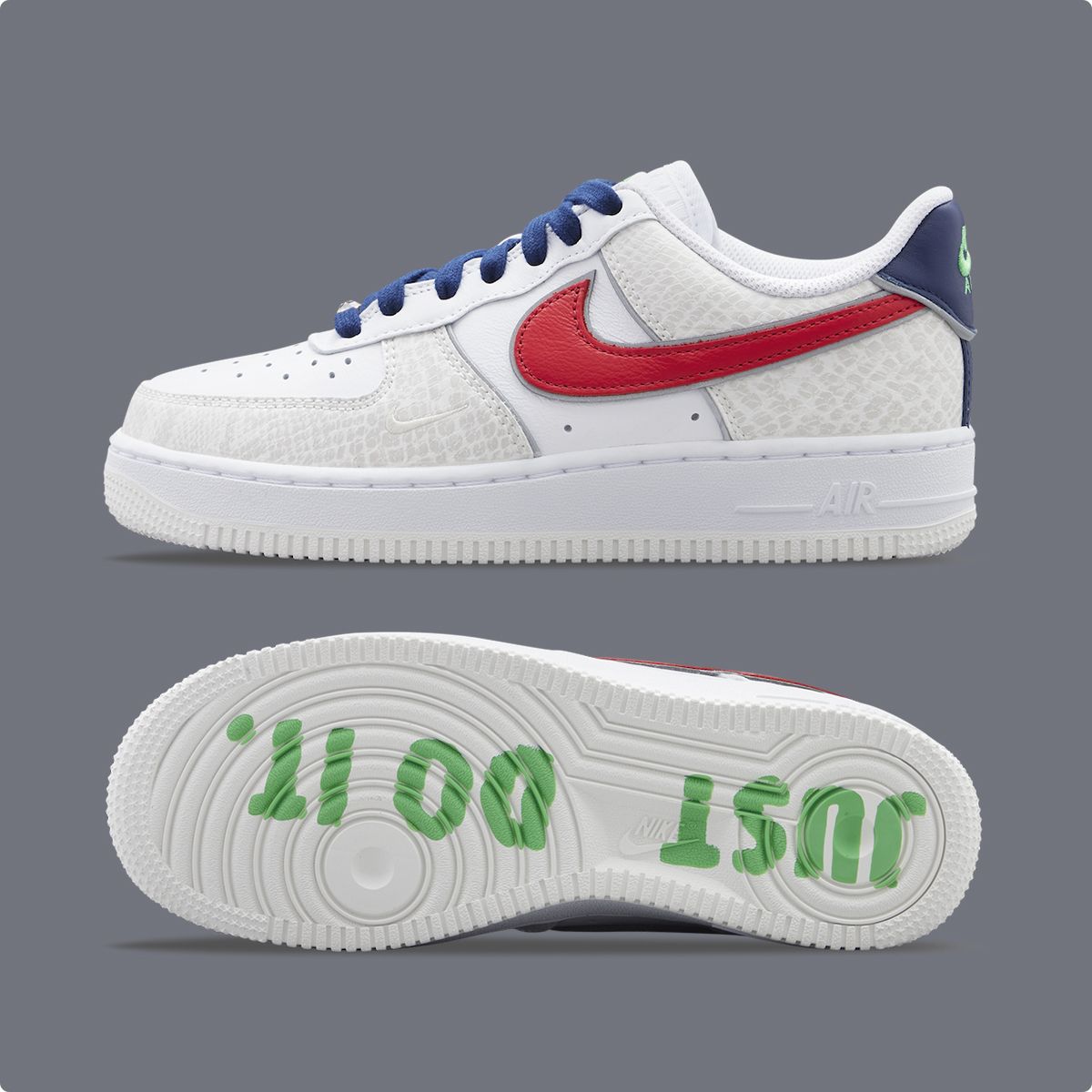 Nike air force 1 2024 just do it blue