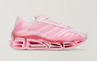 Willy Chavarria x adidas Megaride AG "Bubblegum" in a "Clear Pink/Clear Pink/Powder Red" color scheme.