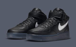 Premium Nike Air Force 1 Mid Appears in Black and Silver | House of Heat°