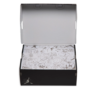 Space Jam x Air Jordan 11 MCS "Magic Ball" Baseball Cleats Shoe Box (SKU: JA7792-400). Photo via Nike.