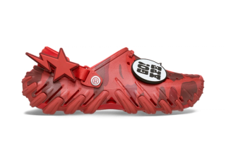 BAPE®︎ x Crocs Echo Clog "Red Camo" collaboration.