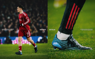 adidas F50 Spider Elite FG remake in a "Blue Rush/Sky Rush/Tech Indigo" color scheme.